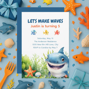 Verjaardagskaart Happy Shark Onder de Zee Kaart