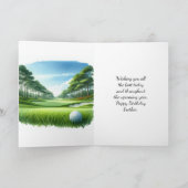 Verjaardagskaart Happy Tee Time Kaart (Binnen)