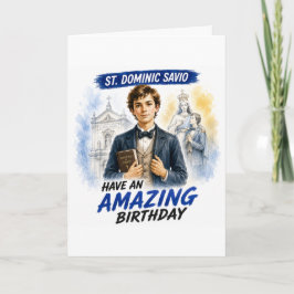 Verjaardagskaart Heilige Dominic Savio Kaart