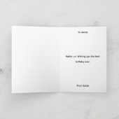 Verjaardagskaart honkbal kaart (Binnen)