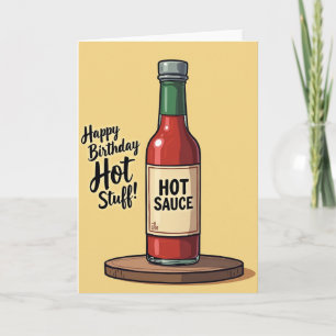 Verjaardagskaart 'Hot Stuff' Kaart