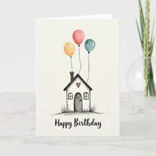 Verjaardagskaart Huis uit een Sprookjesboek Kaart