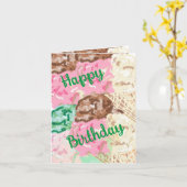 Verjaardagskaart: Ijsaroma's Kaart (Gele Bloem)