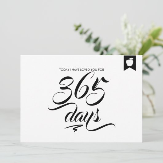 Verjaardagskaart 'Ik hou al dagen van je' Kaart (Staand voorkant)