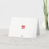 Verjaardagskaart - in het rood kaart (Achterkant)