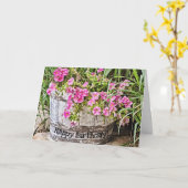 Verjaardagskaart In The Pink Flowers Kaart (Gele Bloem)