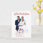 Verjaardagskaart/Interraciaal Kaart (Gele Bloem)