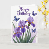 Verjaardagskaart Iris Kunstkaart Kaart (Gele Bloem)