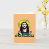 Verjaardagskaart Jezus Kaart (Gele Bloem)