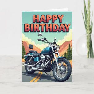 Verjaardagskaart Joyful Cruiser Bike Kaart