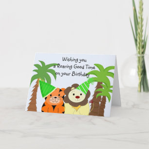 Verjaardagskaart Jungle Dieren Kaart