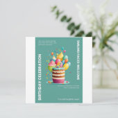 VERJAARDAGSKAART KAART (Staand voorkant)