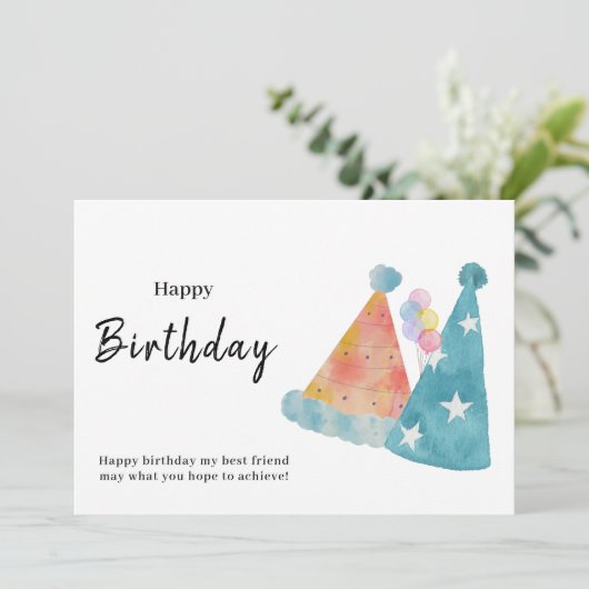 Verjaardagskaart Kaart (Staand voorkant)