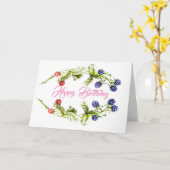 Verjaardagskaart Kaart (Gele Bloem)