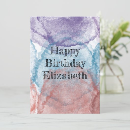 verjaardagskaart kaart (Staand voorkant)