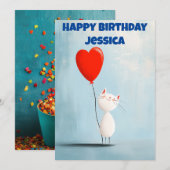 Verjaardagskaart kaart (Voorkant / Achterkant)