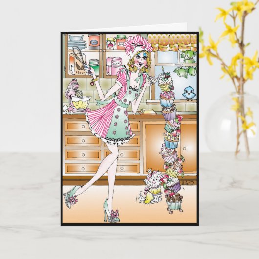 VERJAARDAGSKAART KAART (Gele Bloem)