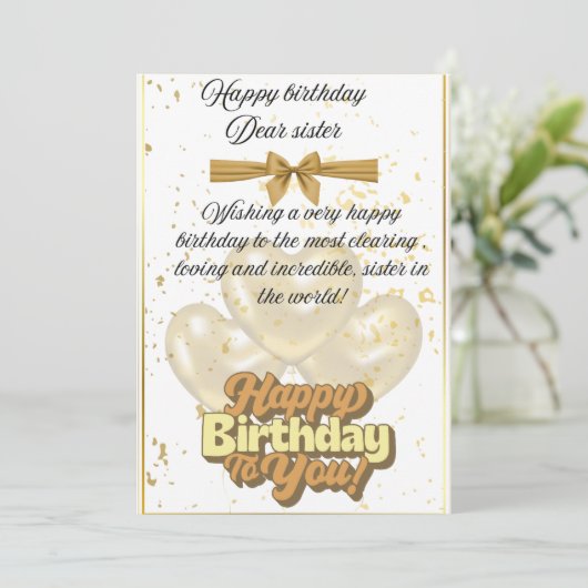 Verjaardagskaart Kaart (Staand voorkant)