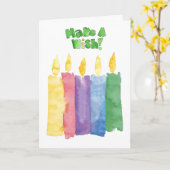 verjaardagskaart kaart (Gele Bloem)