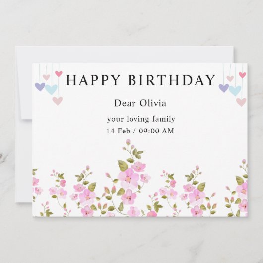 Verjaardagskaart Kaart (Voorkant)