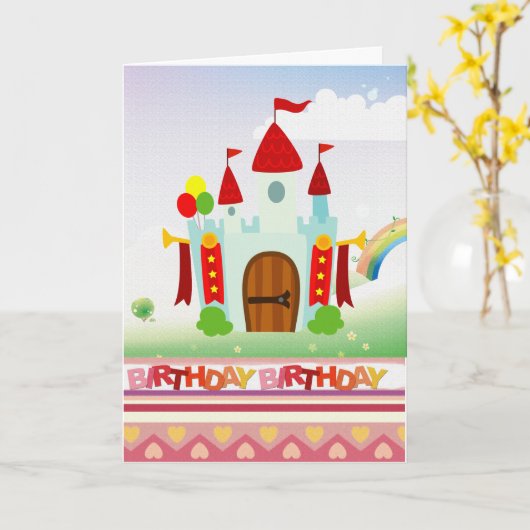 verjaardagskaart kaart (Gele Bloem)