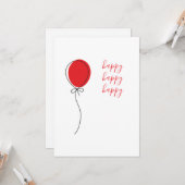 Verjaardagskaart Kaart (Voorkant / Achterkant in situ)