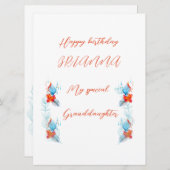 Verjaardagskaart kaart (Voorkant / Achterkant)