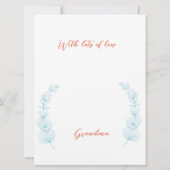 Verjaardagskaart kaart (Achterkant)