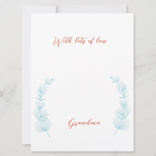 Verjaardagskaart  kaart (Achterkant)