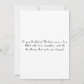 Verjaardagskaart Kaart (Achterkant)