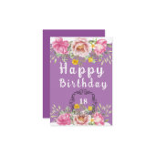 Verjaardagskaart Kaart (Voorkant / Achterkant in situ)