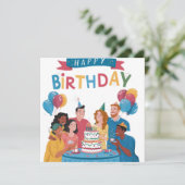 Verjaardagskaart Kaart (Staand voorkant)