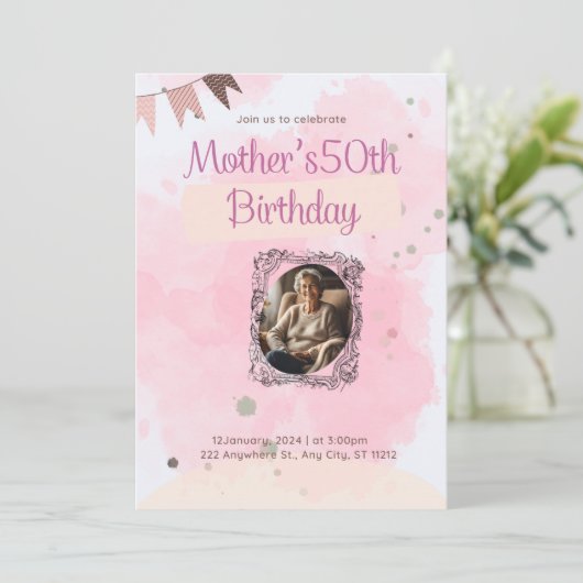 verjaardagskaart kaart (Staand voorkant)