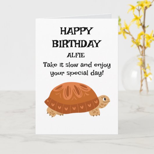 VERJAARDAGSKAART KAART (Gele Bloem)