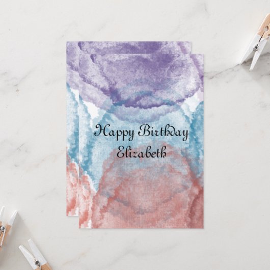 verjaardagskaart kaart (Voorkant / Achterkant in situ)