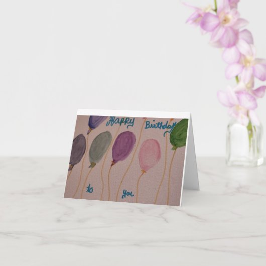 verjaardagskaart kaart (Orchidee)