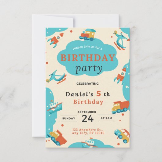 Verjaardagskaart Kaart (Voorkant)