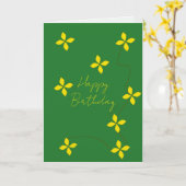 verjaardagskaart kaart (Gele Bloem)