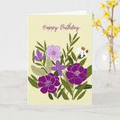 Verjaardagskaart Kaart (Gele Bloem)