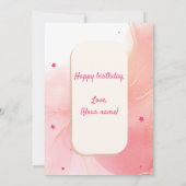 Verjaardagskaart Kaart (Achterkant)