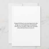 Verjaardagskaart Kaart (Achterkant)