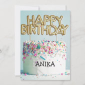 VERJAARDAGSKAART KAART (Voorkant)