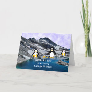Verjaardagskaart Koele Pinguïns Kaart