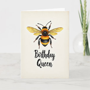Verjaardagskaart Koningin Insect Kaart