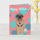 Verjaardagskaart Leonberger Kaart (Gele Bloem)