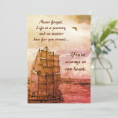 Verjaardagskaart 'Leven is een Reis' Kaart (Staand voorkant)