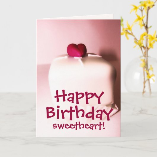 Verjaardagskaart lieve schat kaart (Gele Bloem)