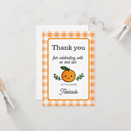 Verjaardagskaart 'Little Cutie Thank You' 1e verja