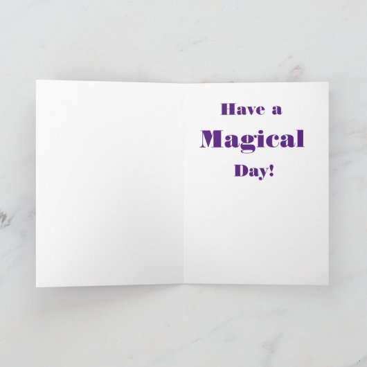 Verjaardagskaart Magische Vriend Feestdagen Kaart (Binnen)