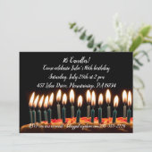 Verjaardagskaart met 16 kaarsjes kaart (Staand voorkant)